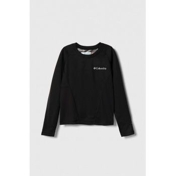 Columbia longsleeve functional pentru copii culoarea negru