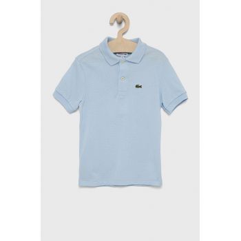 Lacoste tricouri polo din bumbac pentru copii neted