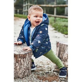 Mayoral pantaloni bebe culoarea verde, neted