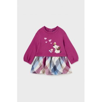 Mayoral rochie bebe culoarea violet, mini, evazati