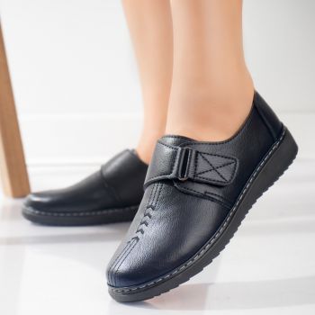 Pantofi dama casual Bleumarin din Piele Ecologica Vodo la reducere