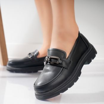 Pantofi dama casual Negri din Piele Ecologica Horva