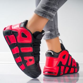 Sneakers dama Rosii din Piele Ecologica Max