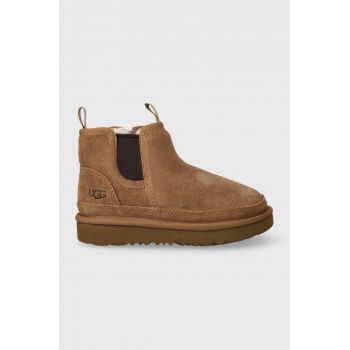 UGG cizme de zapada din piele intoarsa T NEUMELLSEA culoarea bej