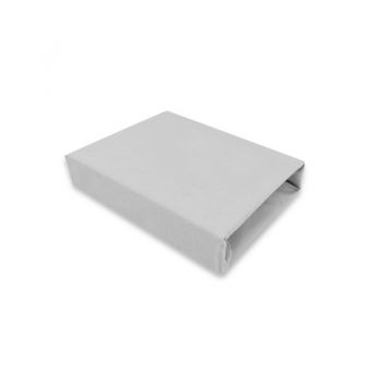 Cearceaf cu elastic Miminu pentru patut 90x40 cm din bumbac Royal Grey