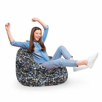 Fotoliu Puf Bean Bag tip Para XL Pietricele