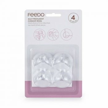 Set protectii Feedo pentru colturi ascutite 3.6 x 3.6 x 2.7 cm 4 bucati transparent