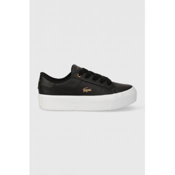 Lacoste sneakers Ziane Platform culoarea negru, 45CFA0013