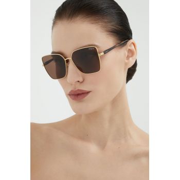 VOGUE ochelari de soare femei, culoarea maro