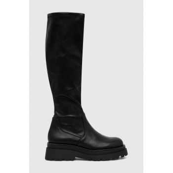 Aldo cizme Luders femei, culoarea negru, cu platforma, 13672329.LUDERS