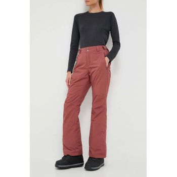 Columbia pantaloni Shafer Canyon Insulated culoarea bordo