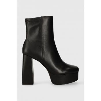 Aldo botine Gavamaldar femei, culoarea negru, cu toc drept, 13658306.GAVAMALDAR