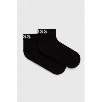 BOSS șosete 2-pack femei, culoarea negru 50502066