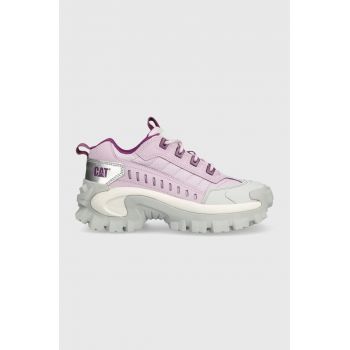 Caterpillar sneakers din piele INTRUDER culoarea violet, P111290