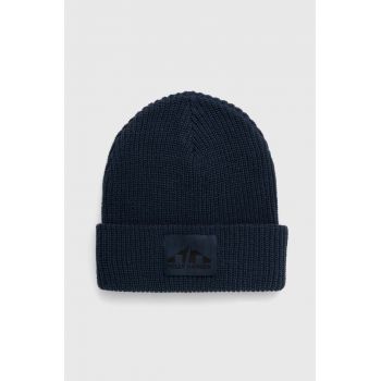 Helly Hansen căciulă culoarea bleumarin, din tricot gros