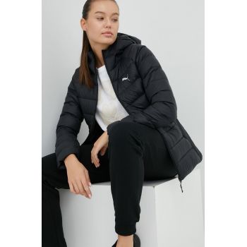 Puma geaca de puf femei, culoarea negru, de tranzitie