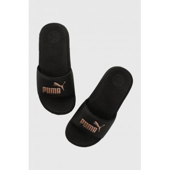 Puma papuci Cool Cat 2.0 femei, culoarea negru