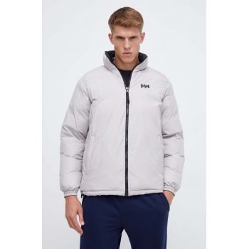 Helly Hansen geacă cu două fețe YU 23 REVERSIBLE PUFFER bărbați, culoarea negru, de iarnă 54060