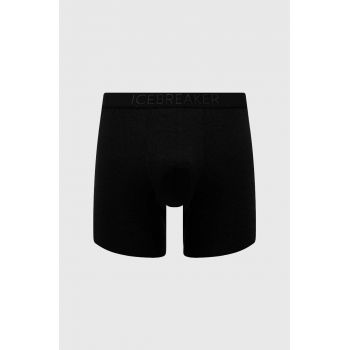 Icebreaker lenjerie functionala Anatomica Cool-Lite culoarea negru