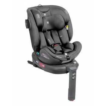 Scaun auto KikkaBoo cu baza isofix 40-150 cm i-Conic i-SIZE Dark Grey