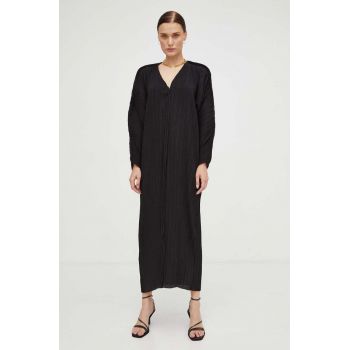 By Malene Birger rochie culoarea negru, midi, oversize