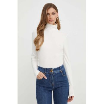 Notes du Nord longsleeve femei, culoarea bej, cu guler