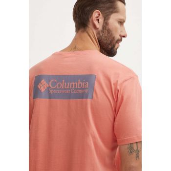 Columbia tricou din bumbac North Cascades culoarea roșu, cu imprimeu 1834041 ieftin