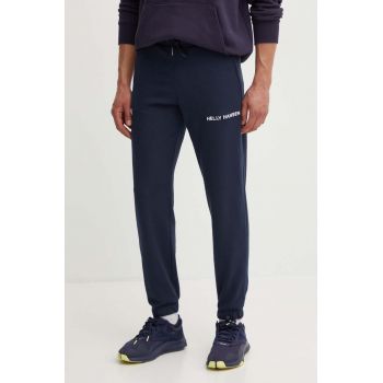 Helly Hansen pantaloni de trening culoarea bleumarin, uni 53926-992