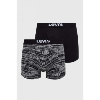 Levi's boxeri 2-pack barbati, culoarea negru