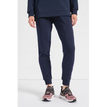 Pantaloni sport cu talie inalta si slituri laterale