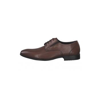 Pantofi Derby din piele cu model uni