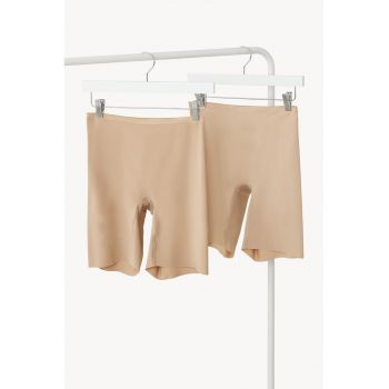 Set de pantaloni scurti modelatori cu talie inalta - 2 perechi