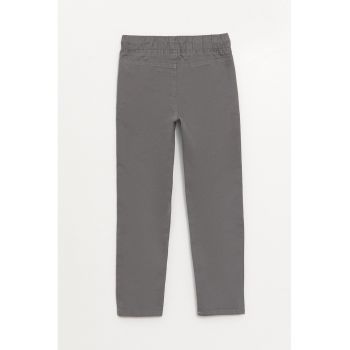 Pantaloni slim fit cu talie ajustabila]