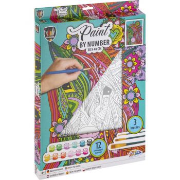 Tablou Pictez Numere Unicorn Multicolor