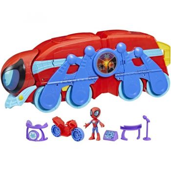 Jucarie Marvel Spidey and His Amazing Friends 2-in-1 Spider Caterpillar Toy Vehicle