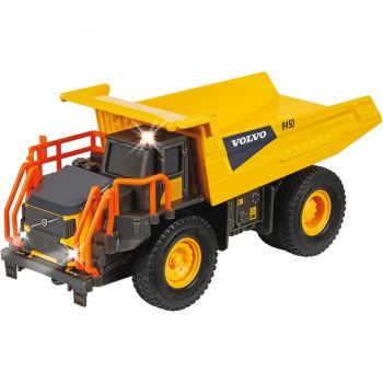 Jucarie Volvo Rigid Dump Truck, Toy Vehicle (orange, With Light and Sound)