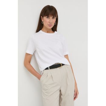 BOSS tricou din bumbac culoarea alb 50457259