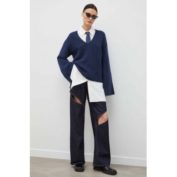 By Malene Birger pulover de lana Cimone femei, culoarea albastru marin