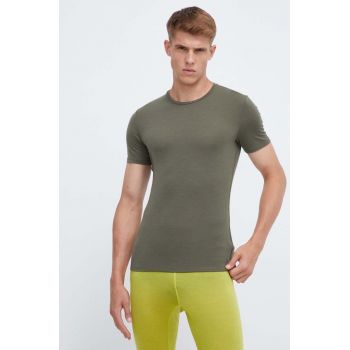 Icebreaker tricou funcțional Anatomica culoarea verde