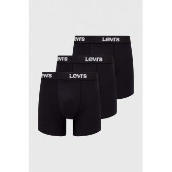 Levi's boxeri 3-pack barbati, culoarea negru