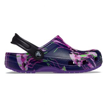 Saboti Crocs Classic Toddler Meta Scape Clog Mov - Neon Purple/Multi