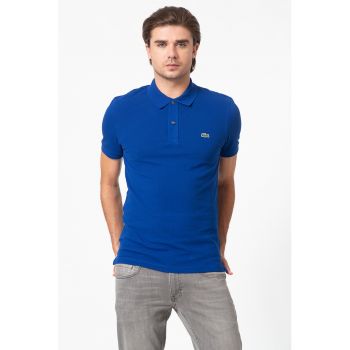 Tricou polo slim fit din material pique 1