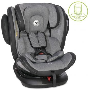 Scaun Auto Aviator Isofix 0-36 Kg Rotativ 360 grade Black & Light Grey