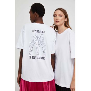 Answear Lab tricou femei, culoarea alb