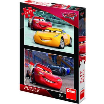 Puzzle 2 in 1 Cars 3 Cursa cea mare 77 piese