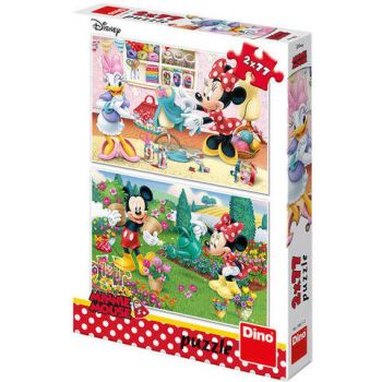 Puzzle 2 in 1 Minnie la treaba 77 piese