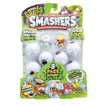 Set 8 Figurine Tragic Toilet si Noodles in Mingiute Smashers Ochi