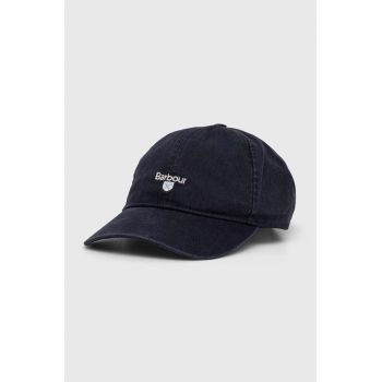 Barbour șapcă de baseball din bumbac Sports Caps culoarea albastru marin, cu imprimeu, MHA0274