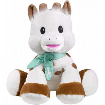 Jucarie Girafa Sophie 'pufoasa' maxi 35cm Alb