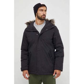 The North Face geaca barbati, culoarea negru, de tranzitie